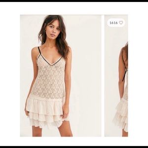 Free people lace slip dress